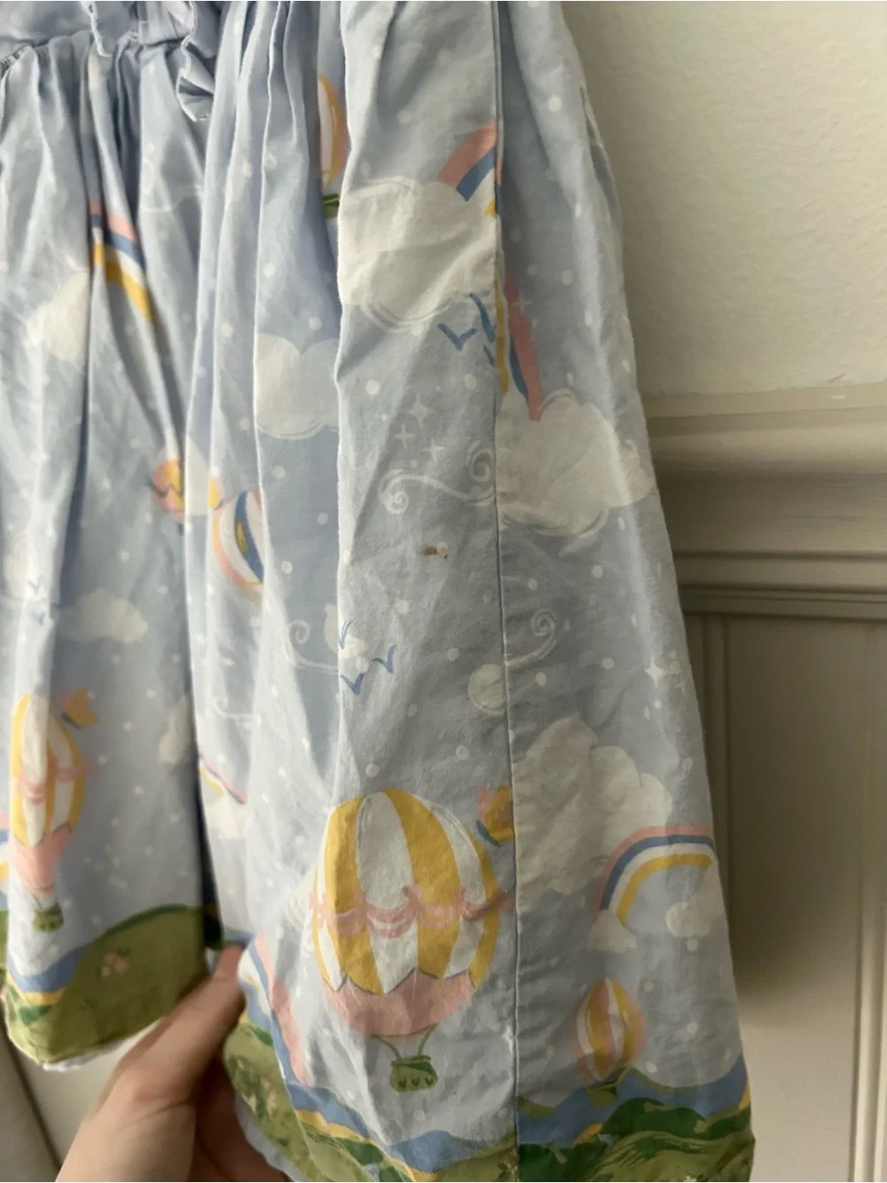 Cynthia Rowley 5T Light Blue Hot Air Balloon & Rainbow Cotton Dress